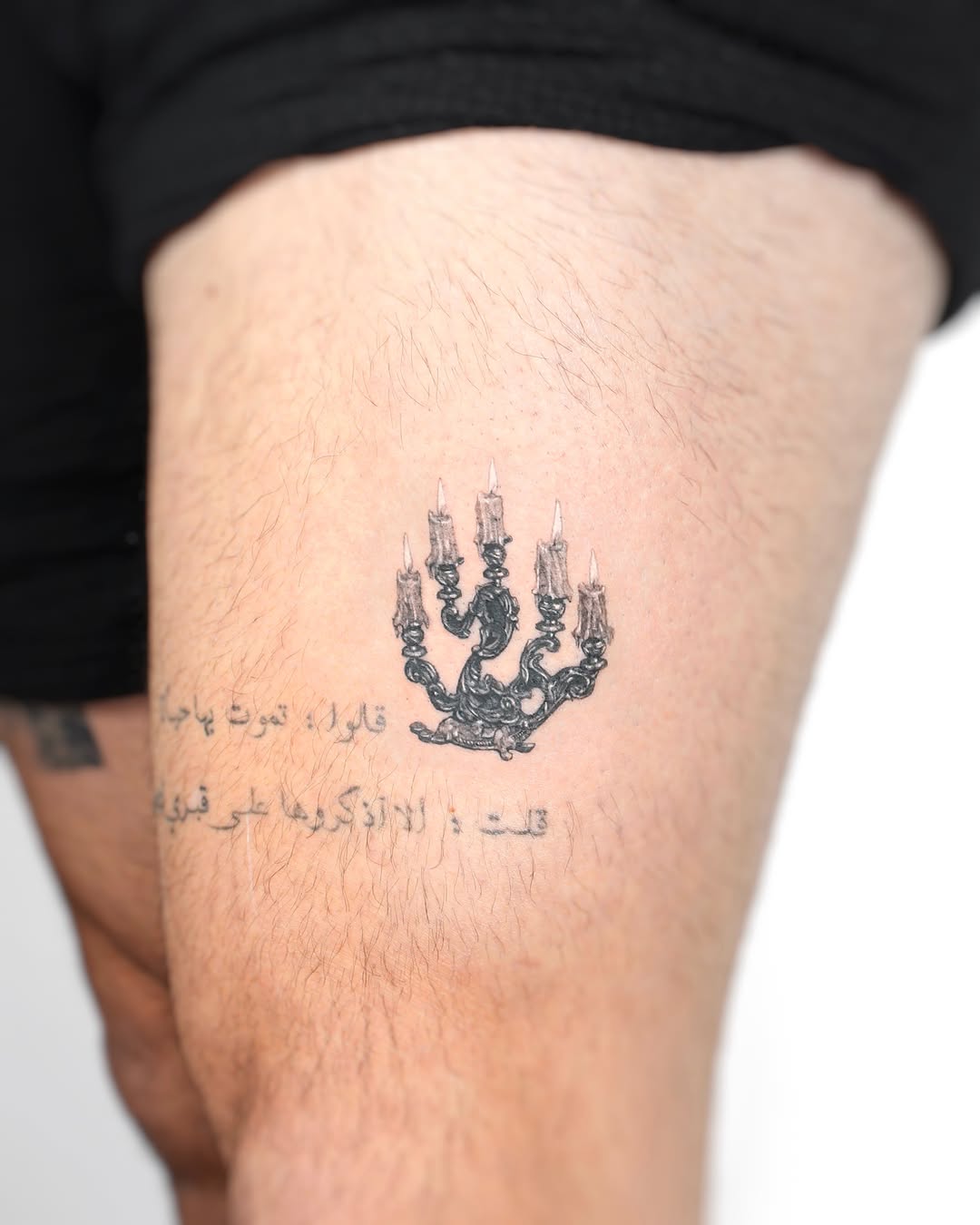 Tattoo by @tatmostat — black_and_grey, realism
