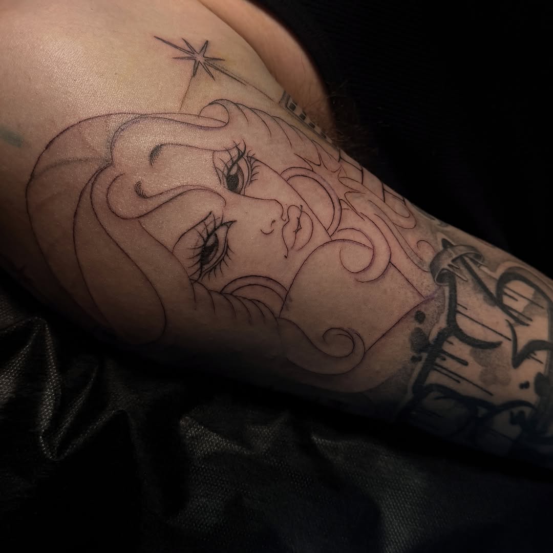 Tattoo by @ashleyworldpeace — new_school