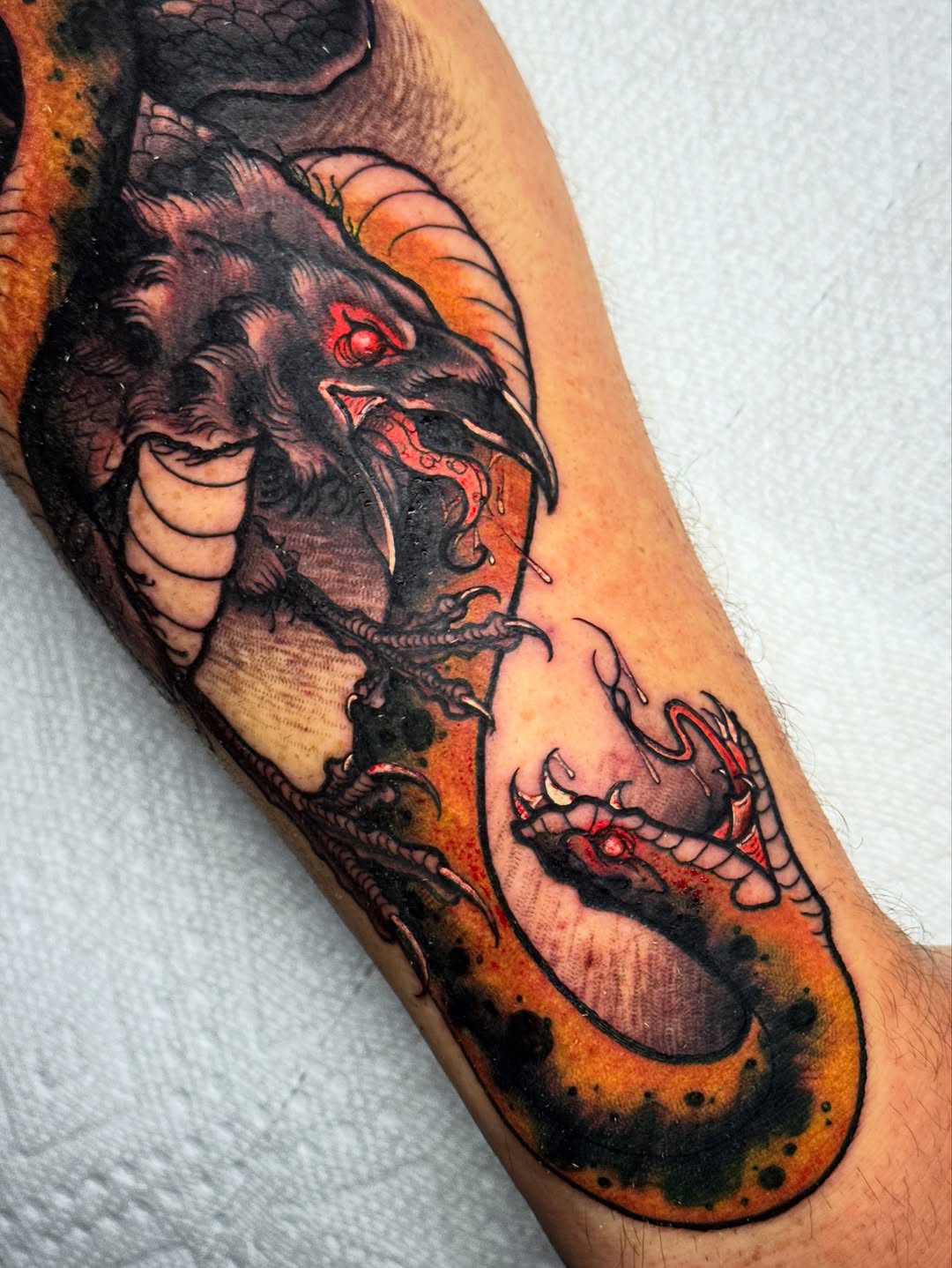 Tattoo by @themactatty — dark_realism, trash_polka