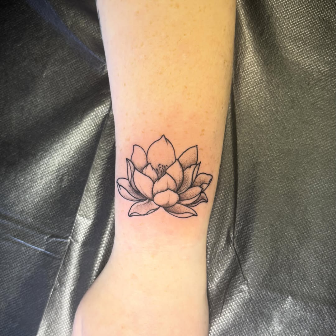 Tattoo by @tattoosbytaytum — fine_line, black_and_grey