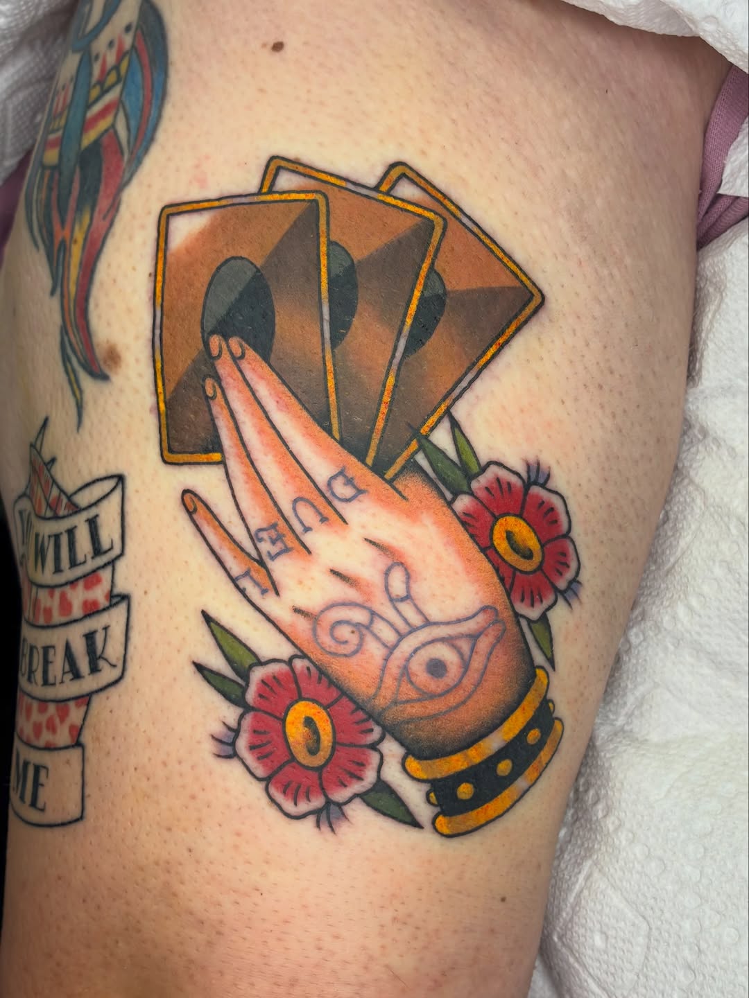 Tattoo by @shark_boy_tattoos โ american_traditional, illustrative