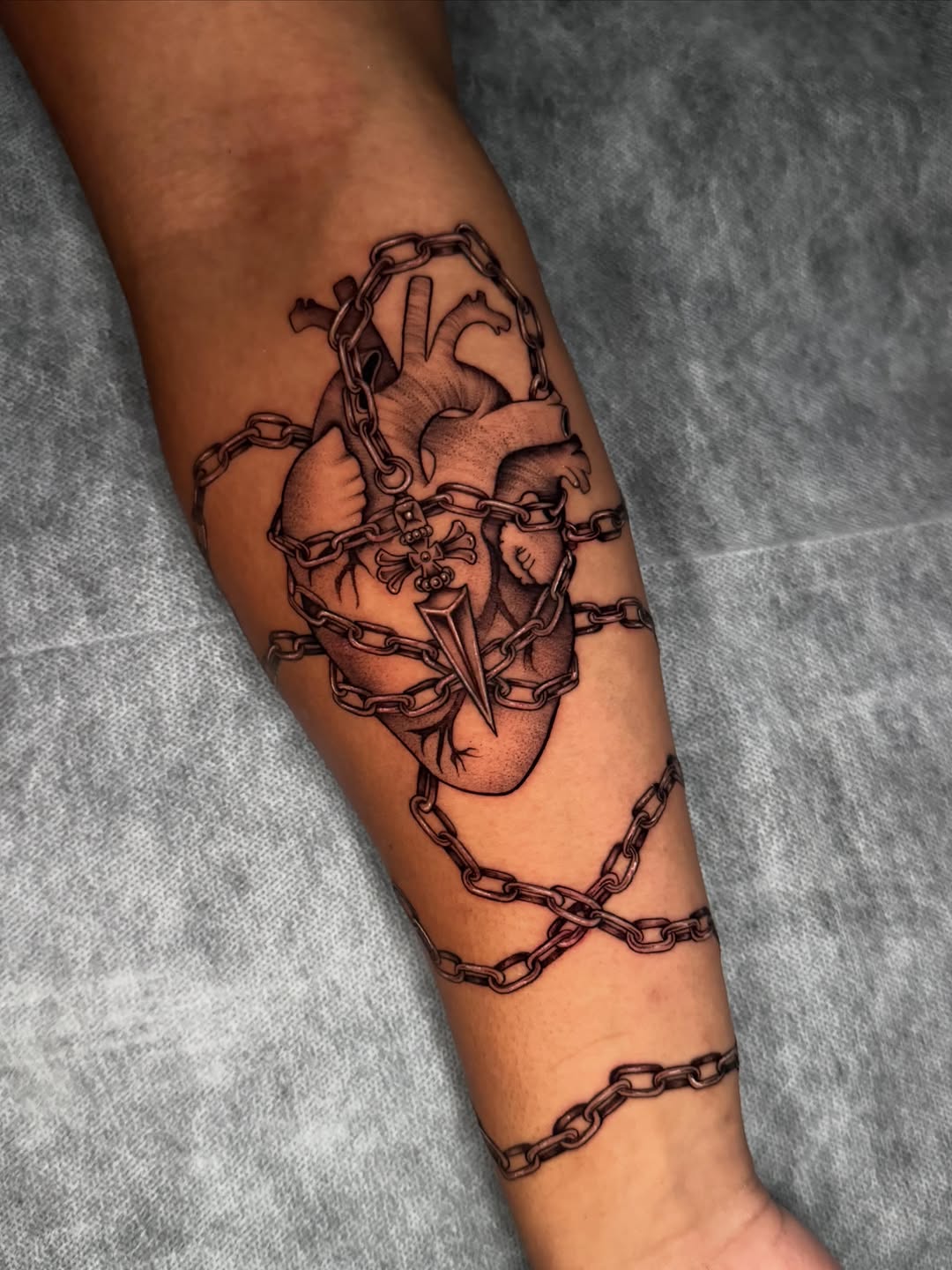 Tattoo by @hackytats — black_and_grey, realism