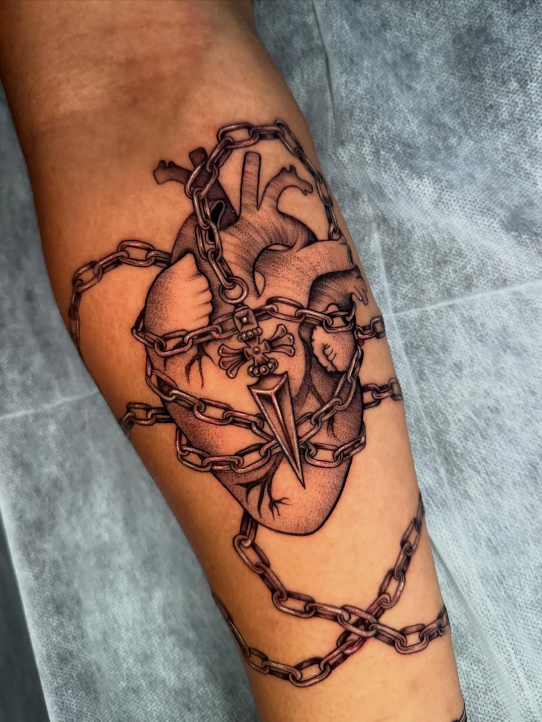 Tattoo by @hackytats — black_and_grey, realism