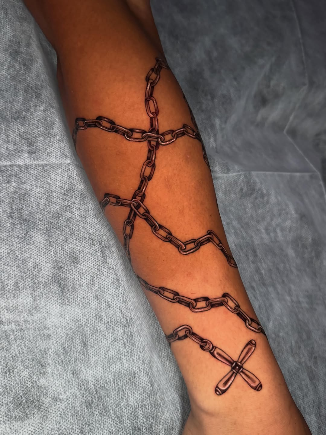Tattoo by @hackytats — black_and_grey, realism