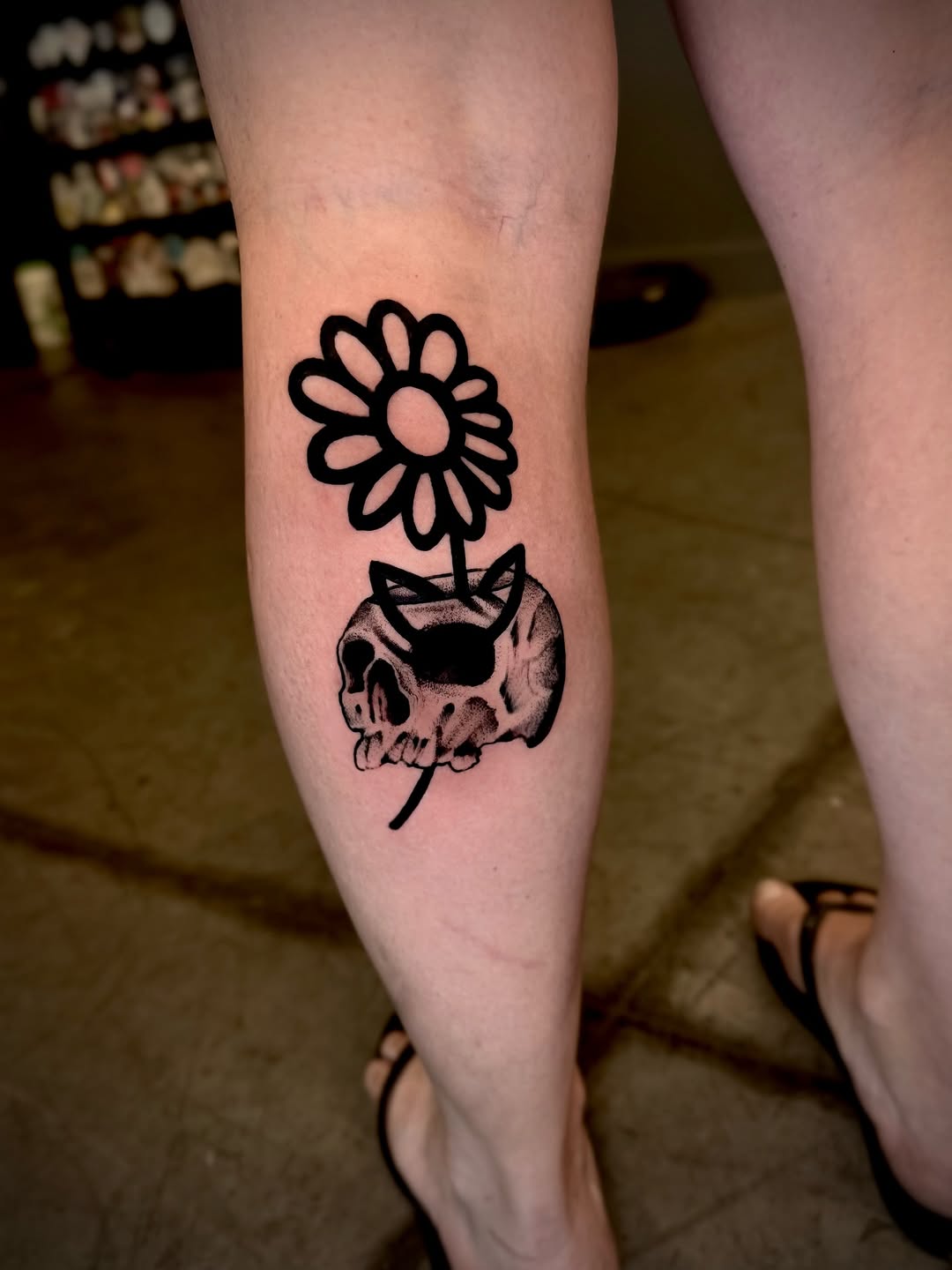 Tattoo by @desolate_tattoos — illustrative, blackwork