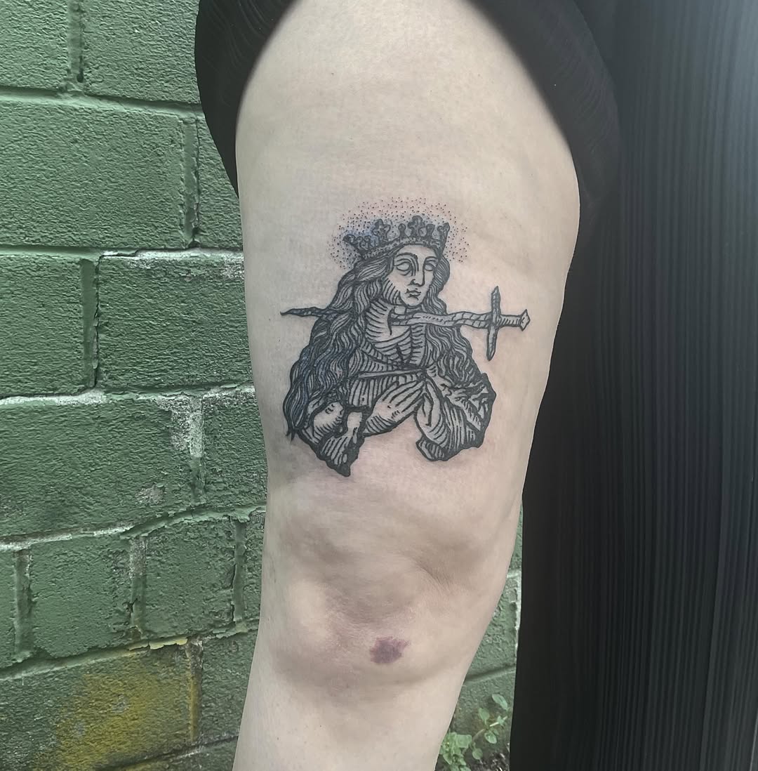 Tattoo by @oldhandart โ blackwork