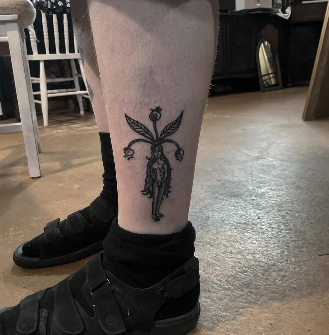 Tattoo by @oldhandart โ blackwork