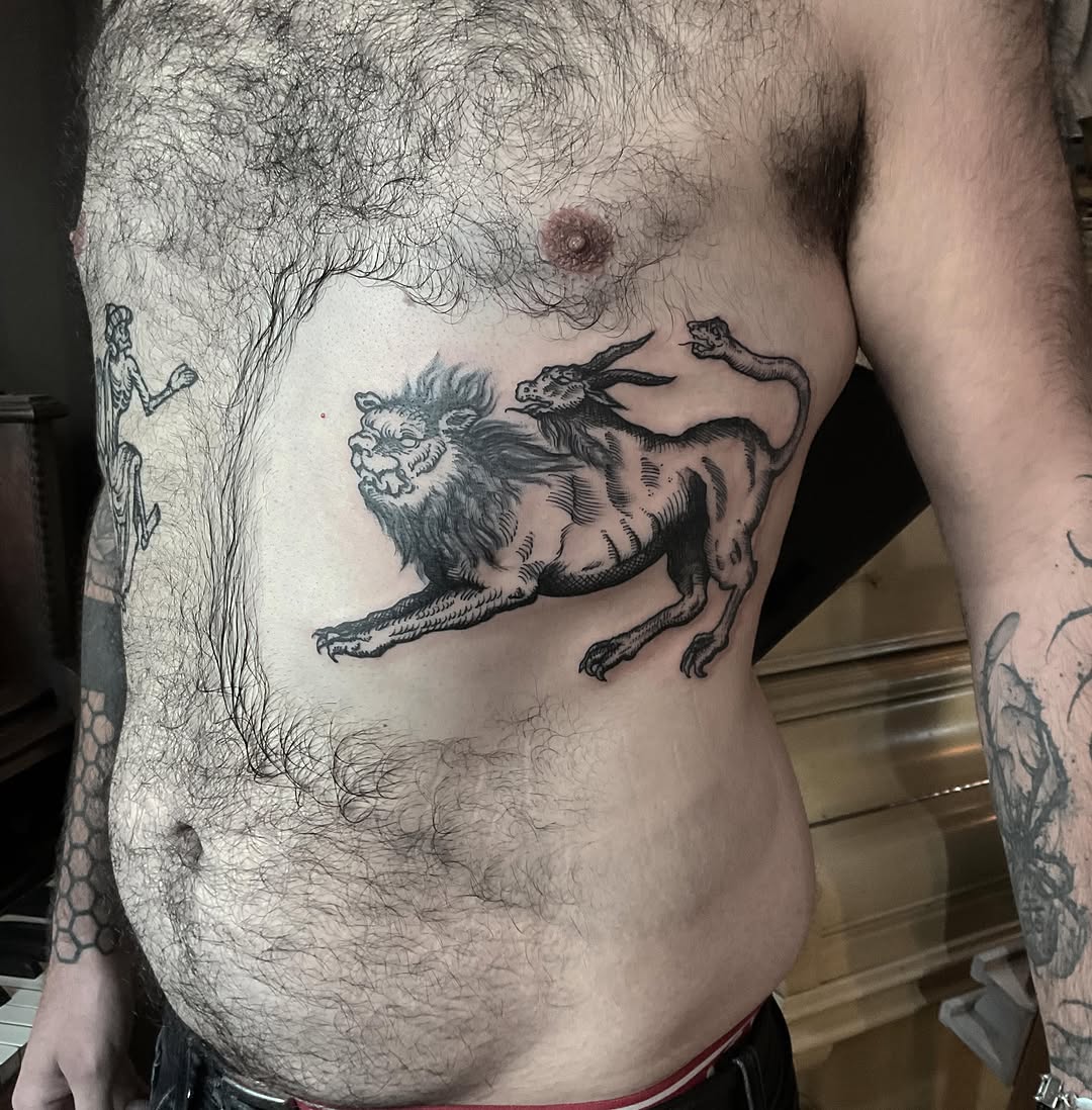 Tattoo by @oldhandart โ blackwork