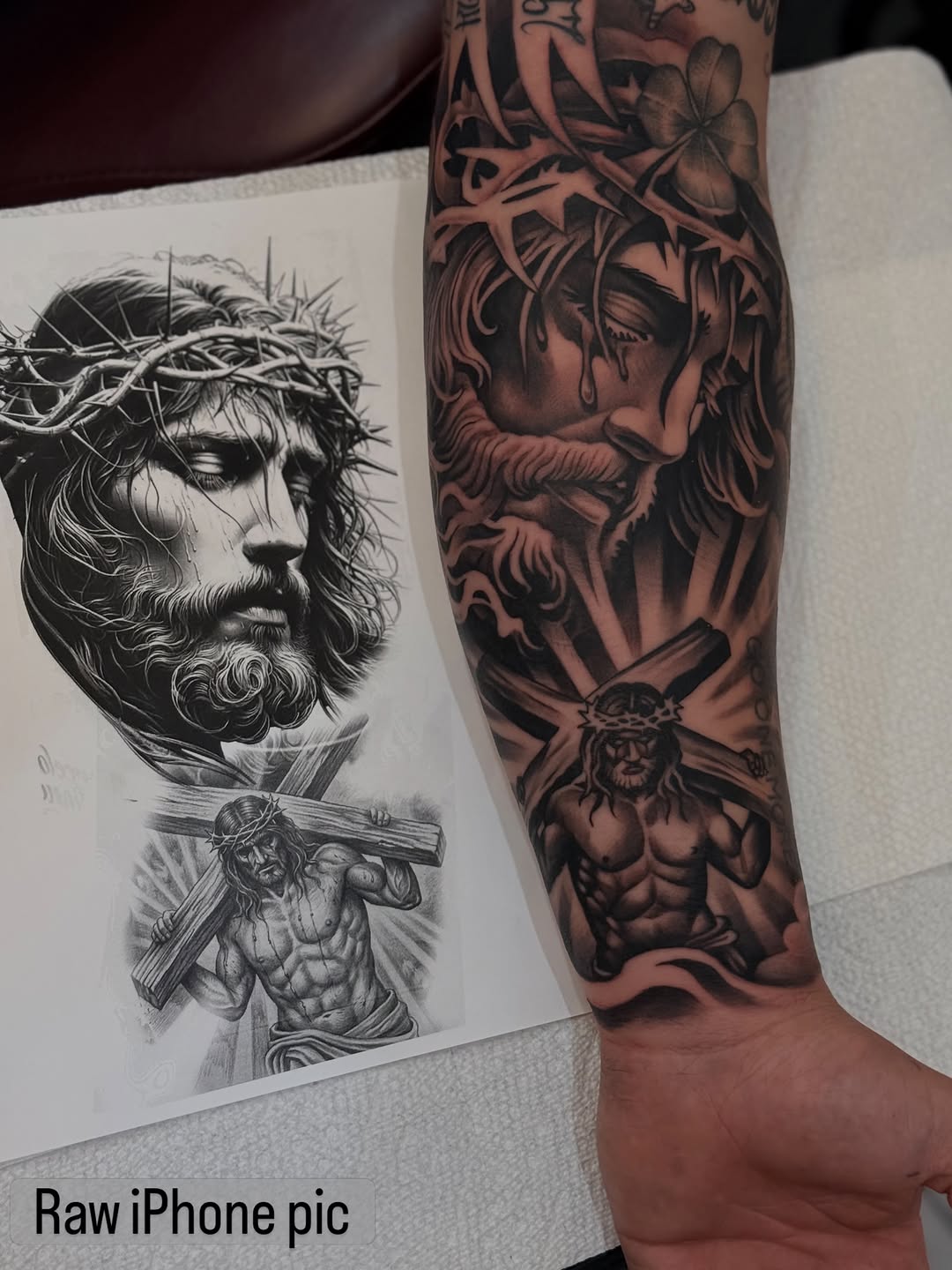 Tattoo by @artemtom — black_and_grey, realism