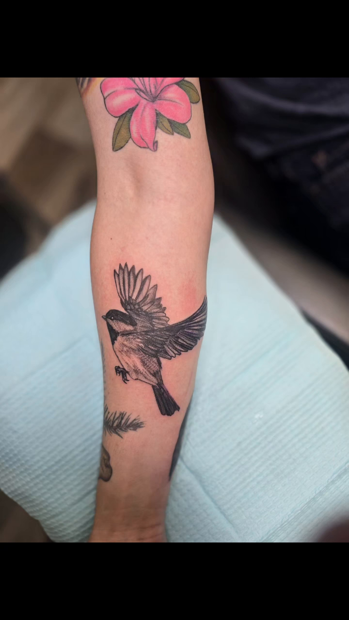 Tattoo by @karencaintattoos — illustrative, black_and_grey