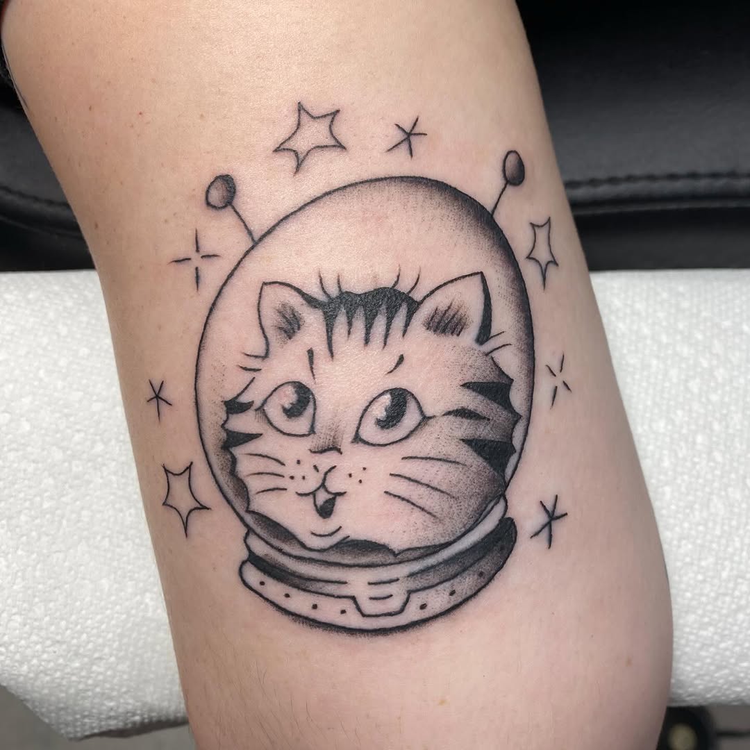 Tattoo by @sc0ttstattoos — new_school, black_and_grey