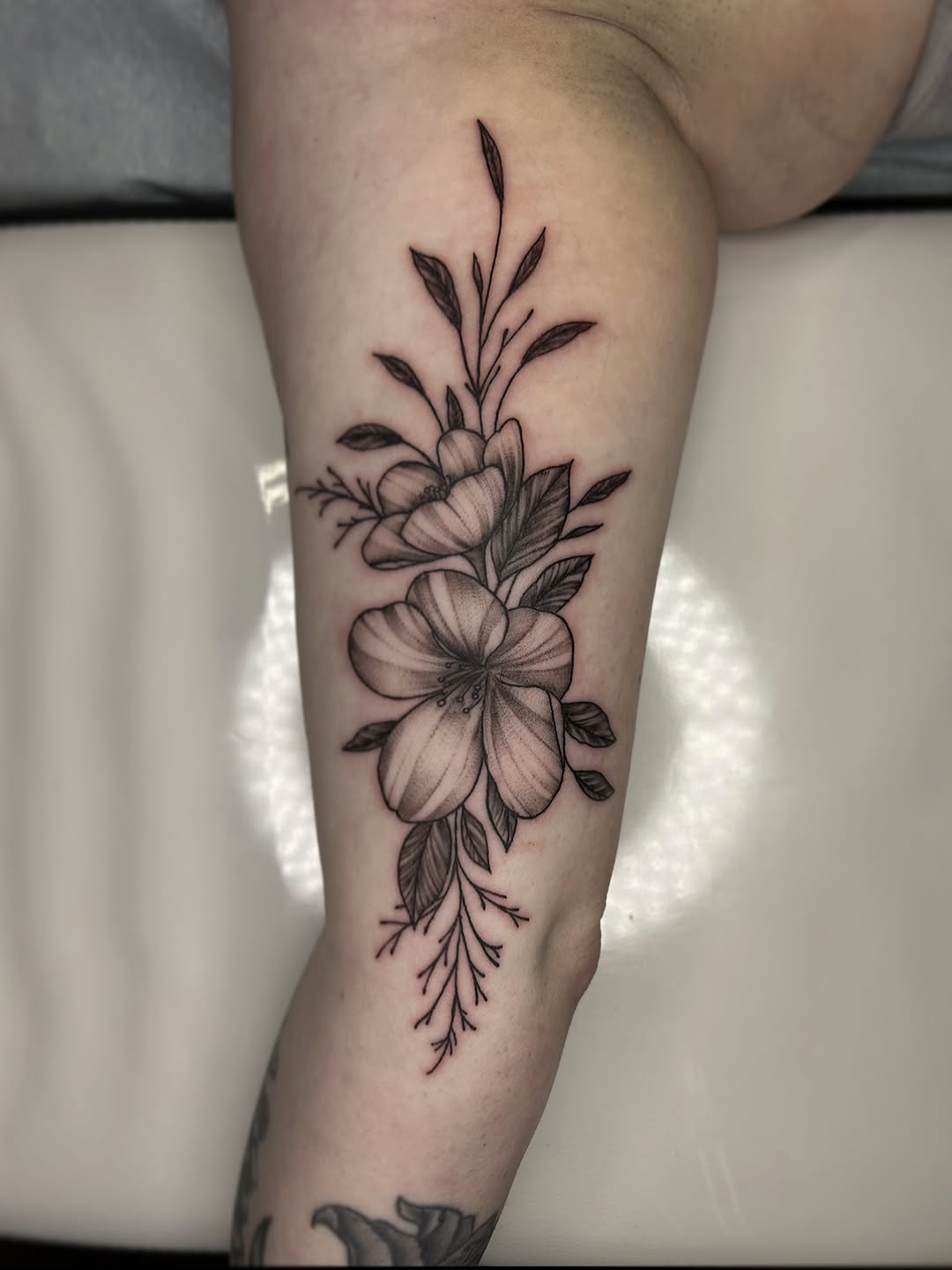 Tattoo by @austincpratttattoo — fine_line, black_and_grey