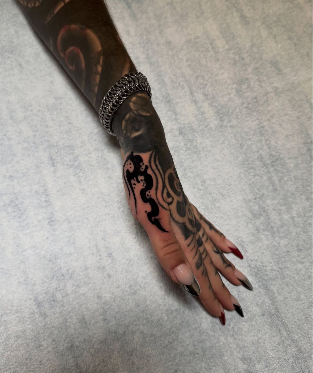 Tattoo by @jaqui.sieras — blackwork