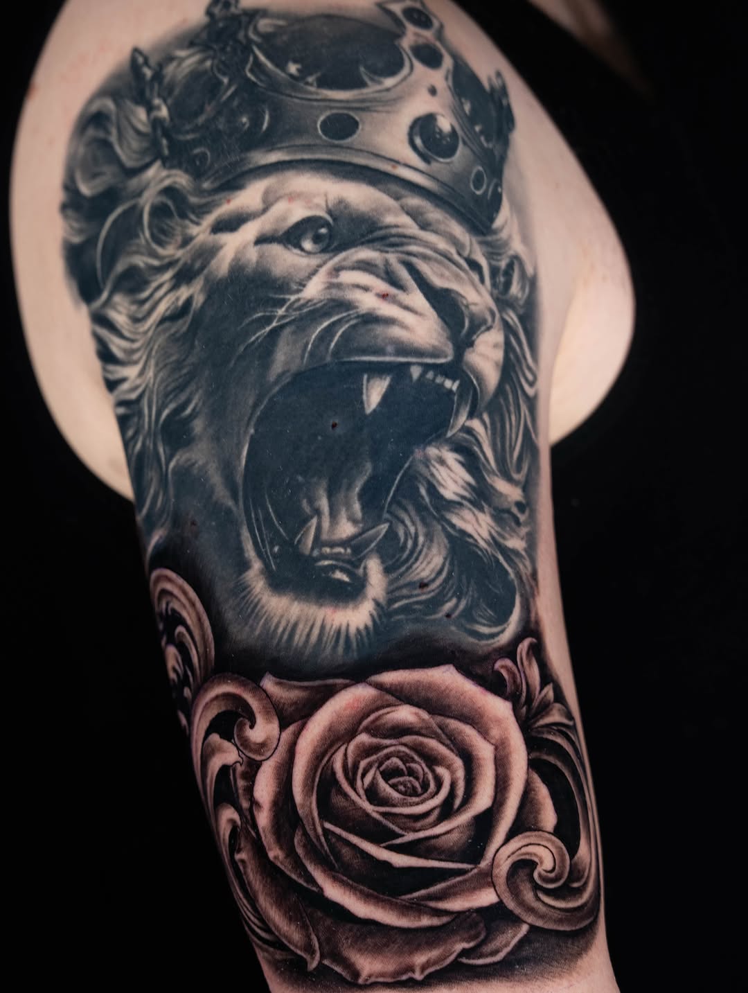 Tattoo by @keebs_sdt โ realism, black_and_grey