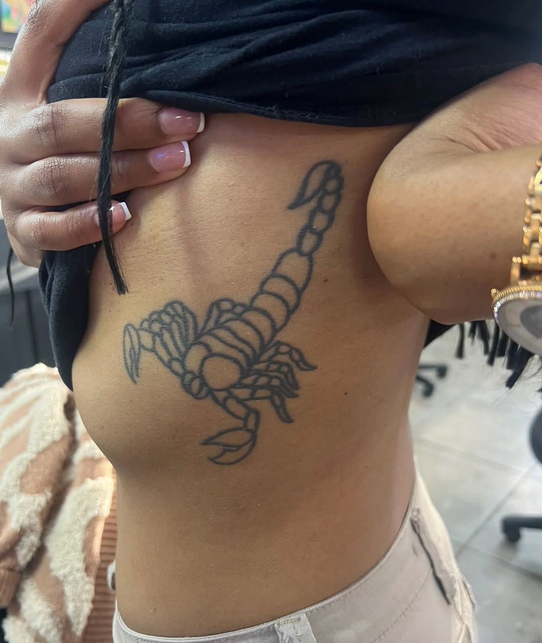 Tattoo by @the_slim_reaper_tattoo — illustrative, blackwork