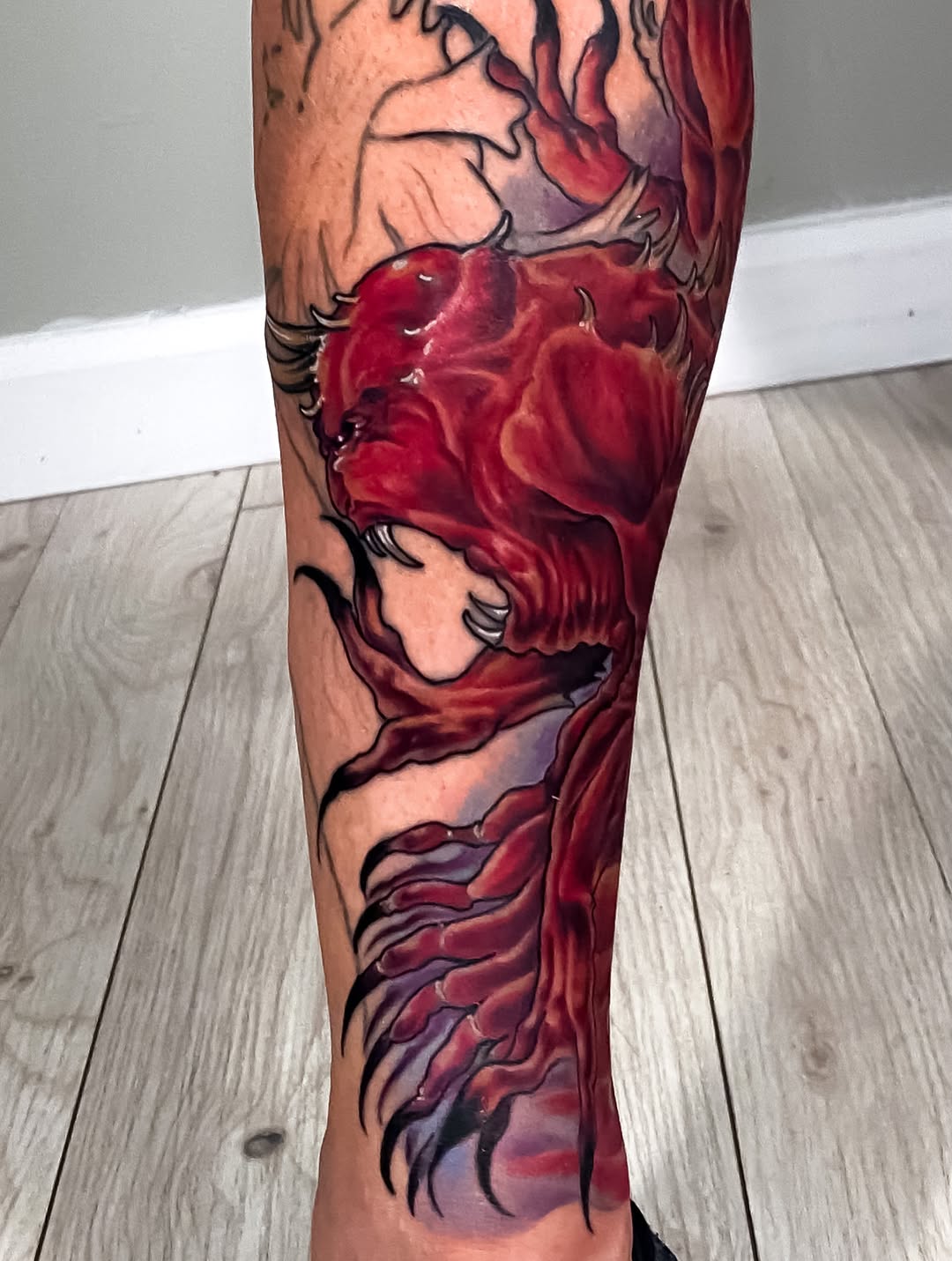 Tattoo by @ericjamestattooer — dark_realism, blackwork