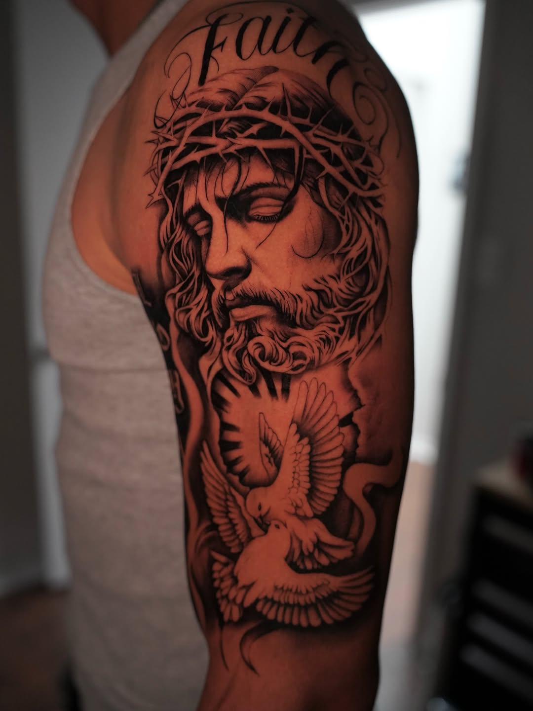Tattoo by @mvp_tattoos — realism, black_and_grey