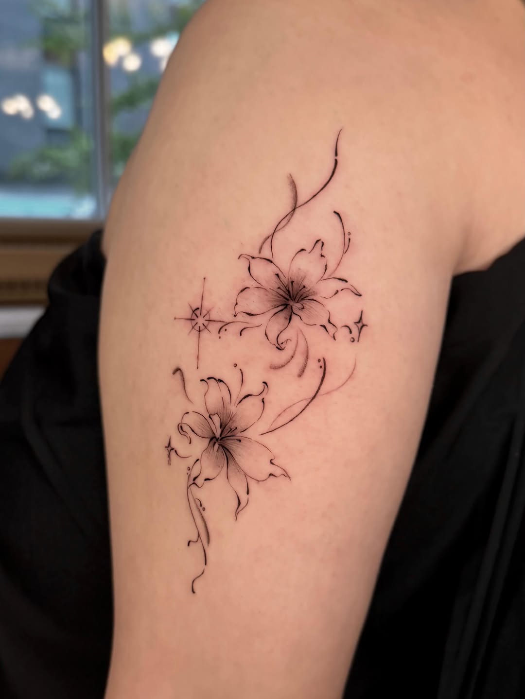 Tattoo by @tattooist_veni — fine_line