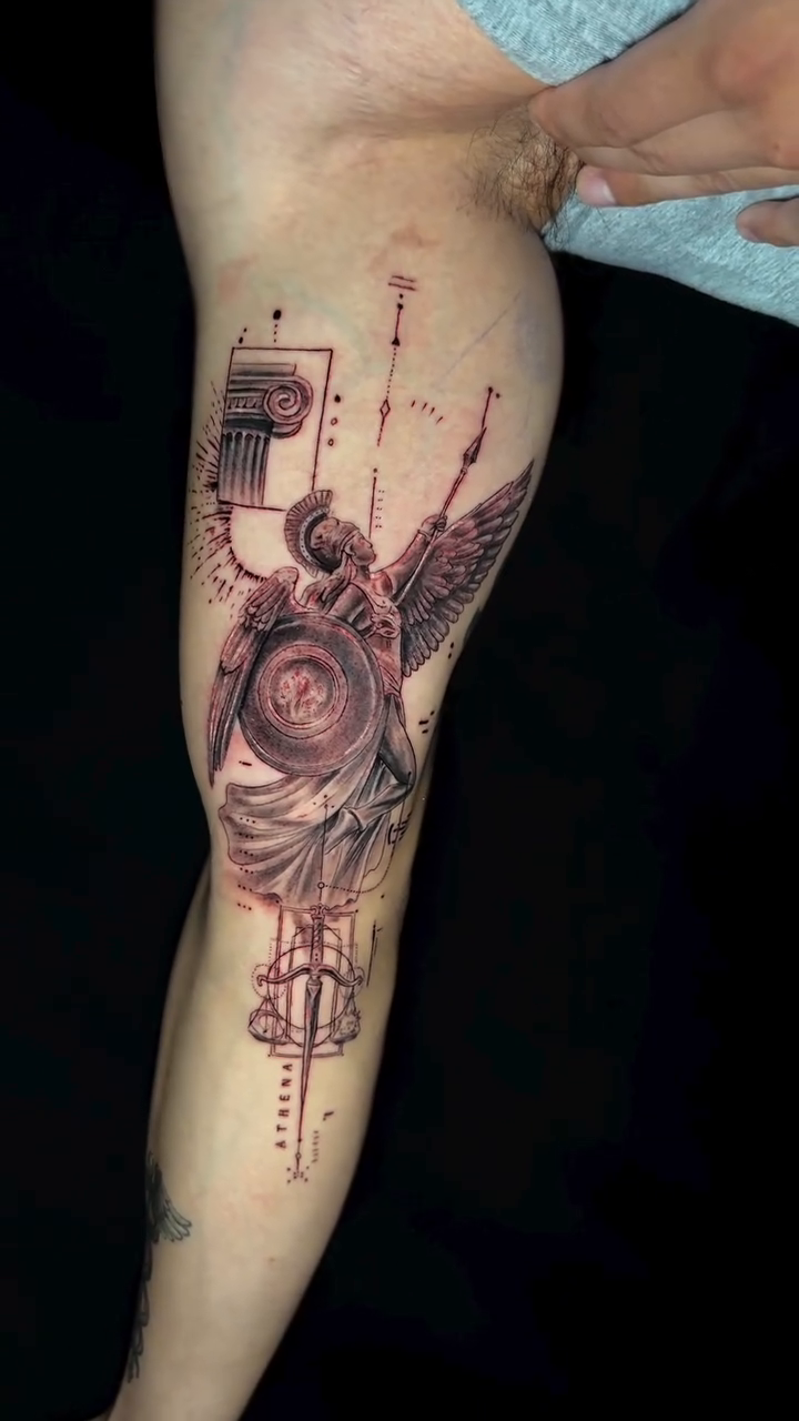 Tattoo by @picassosergiotattoos — black_and_grey, geometric