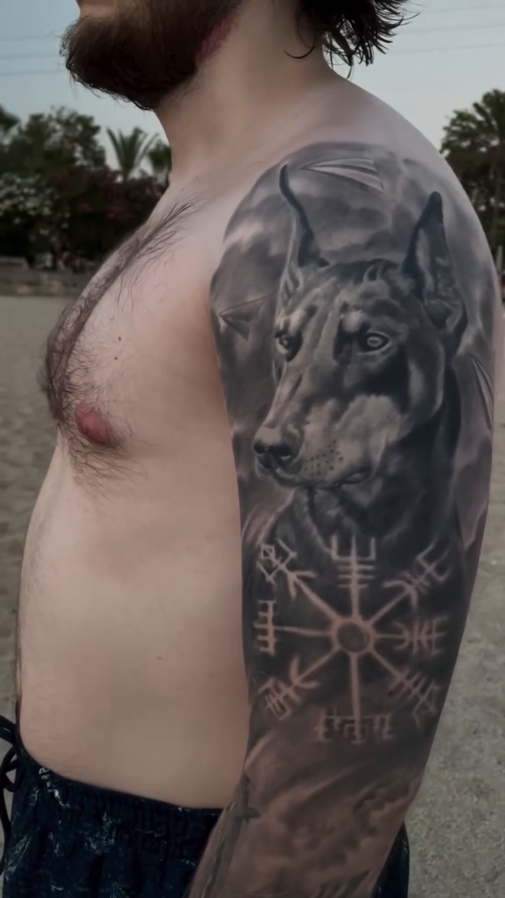 Tattoo by @ghostmantattoo — realism, black_and_grey