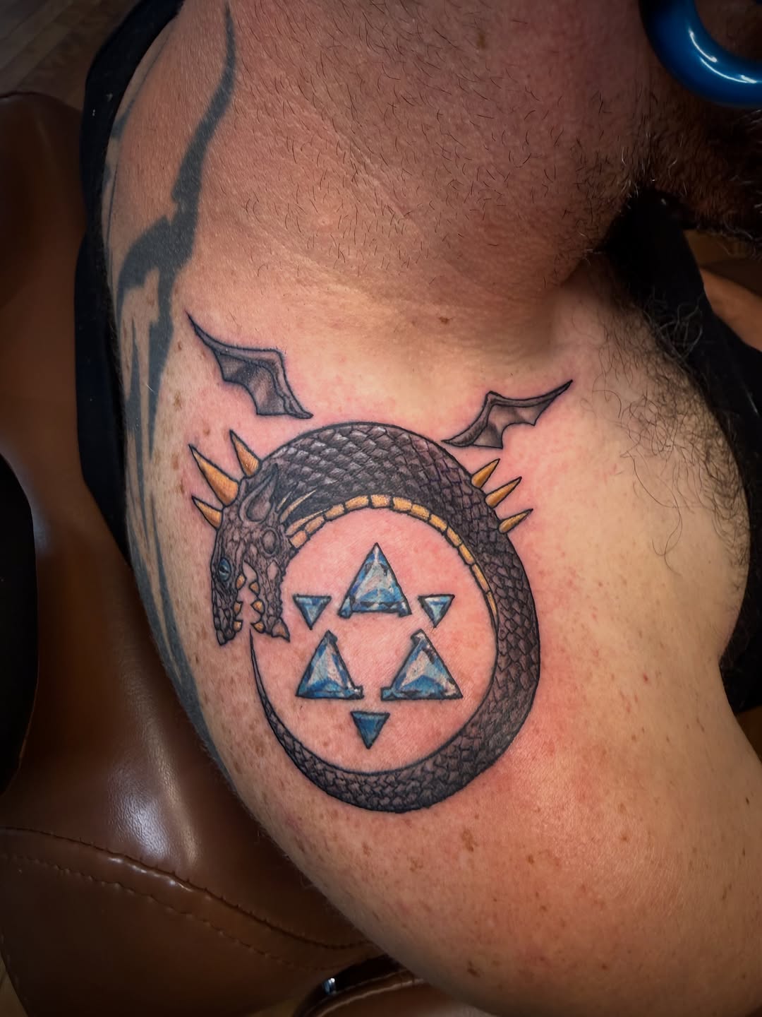 Tattoo by @steven_wayne_tattoos — black_and_grey