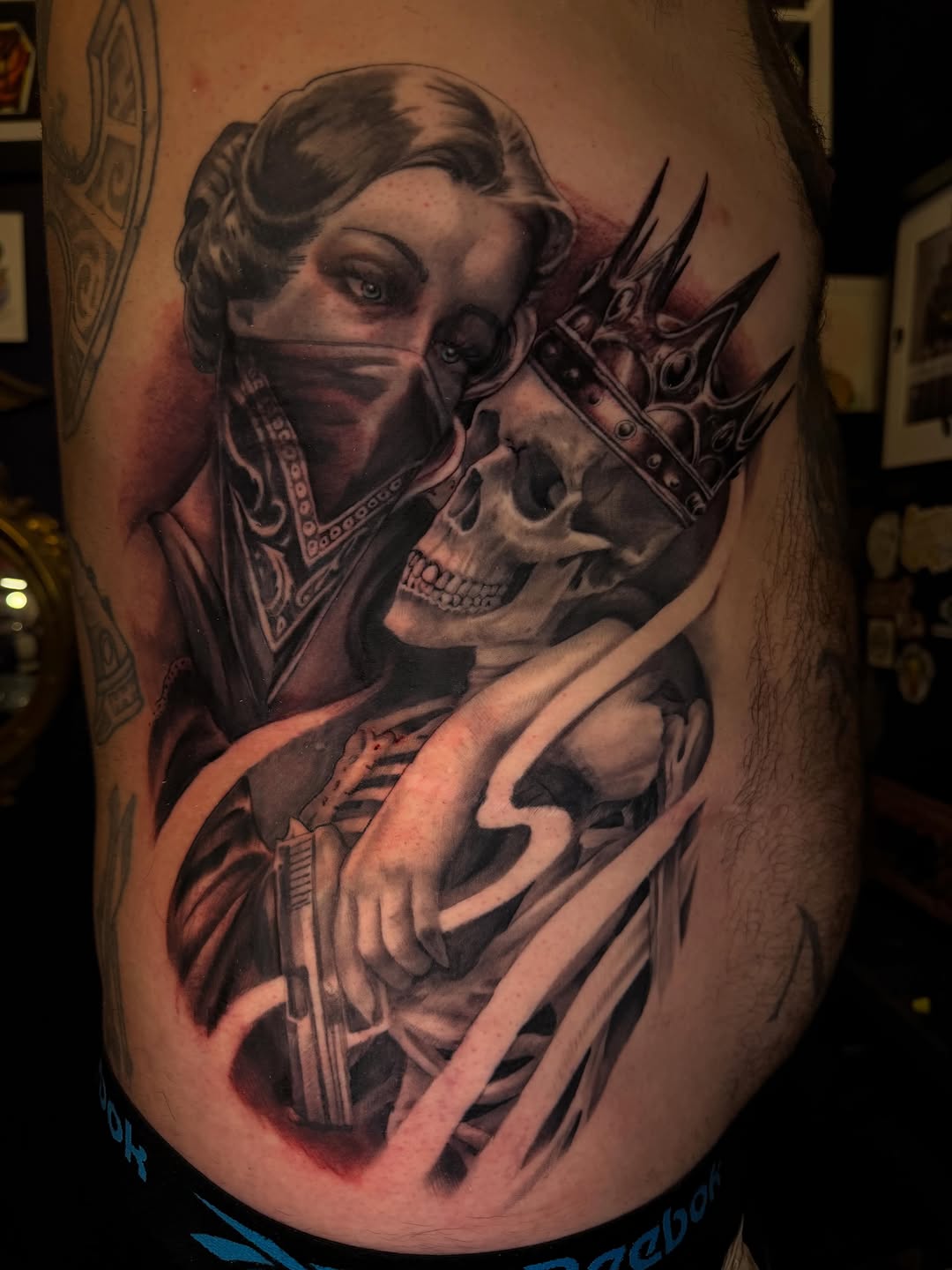 Tattoo by @mctatty — dark_realism, black_and_grey