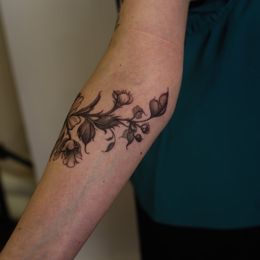 Tattoo by @simwerks — illustrative, black_and_grey