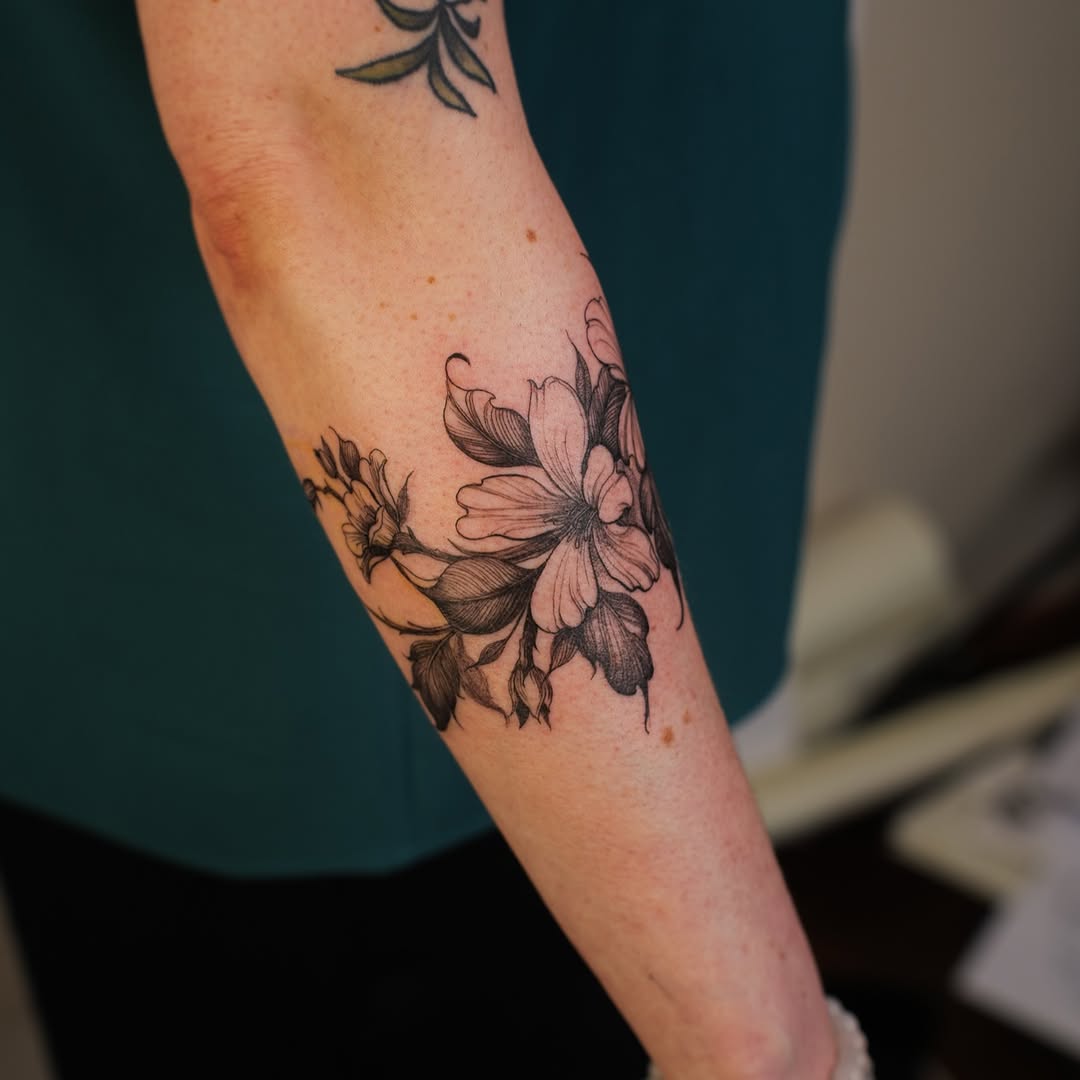 Tattoo by @simwerks — illustrative, black_and_grey