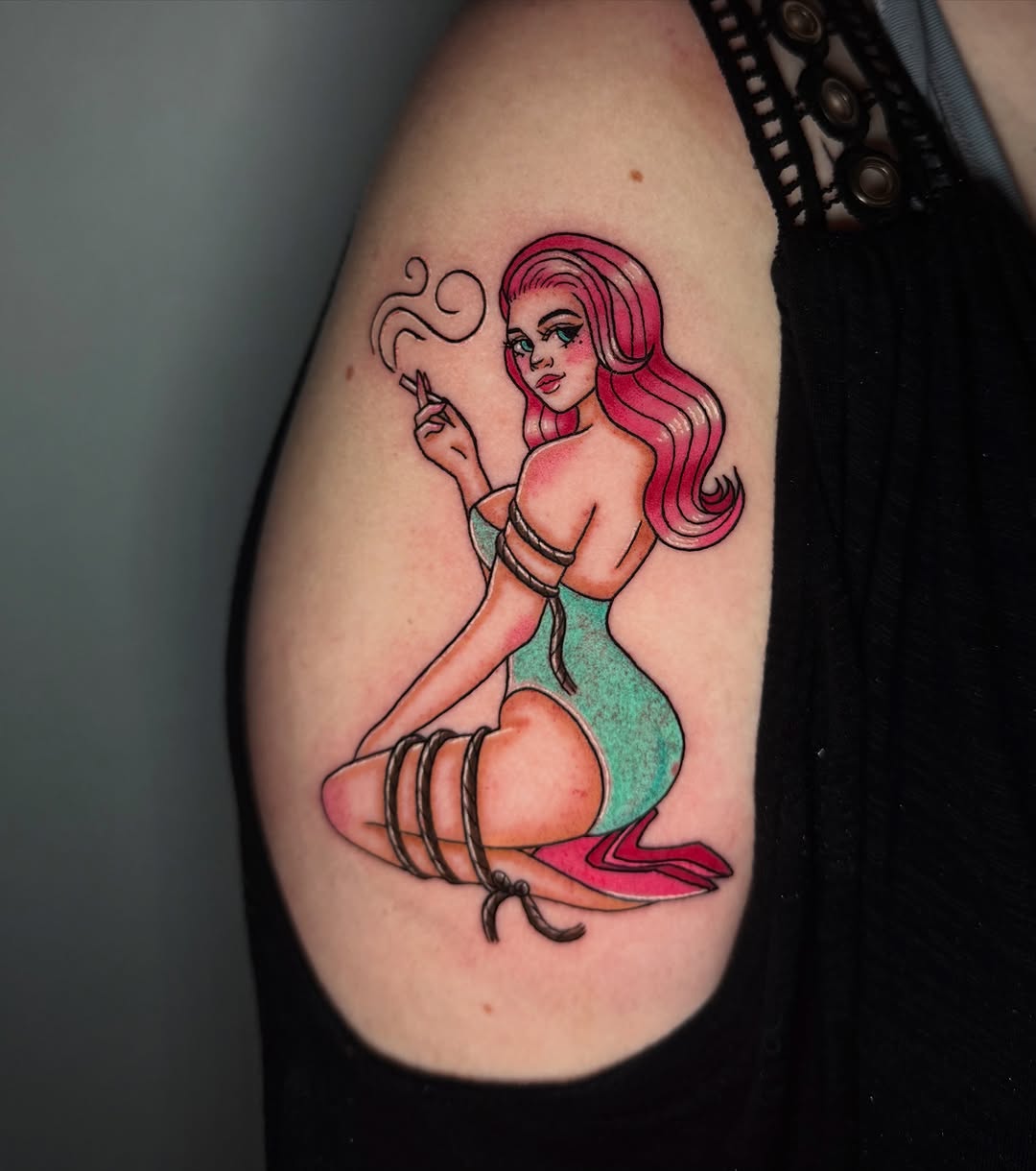 Tattoo by @alluringisa β american_traditional, illustrative