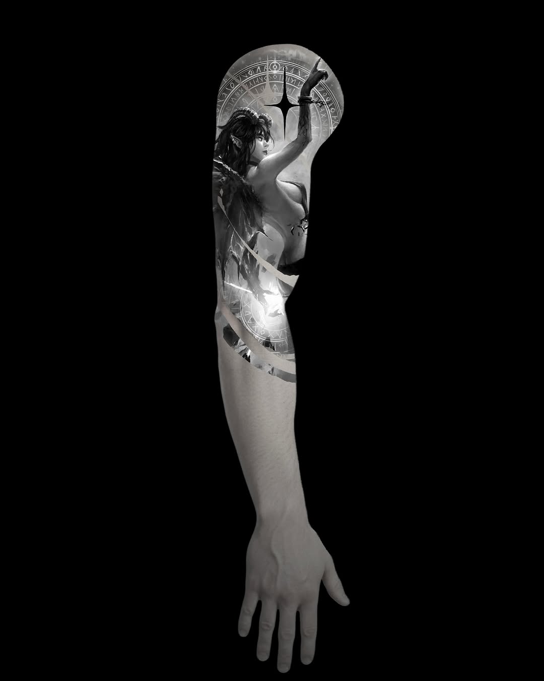 Tattoo by @leo.tattooatl — realism, black_and_grey