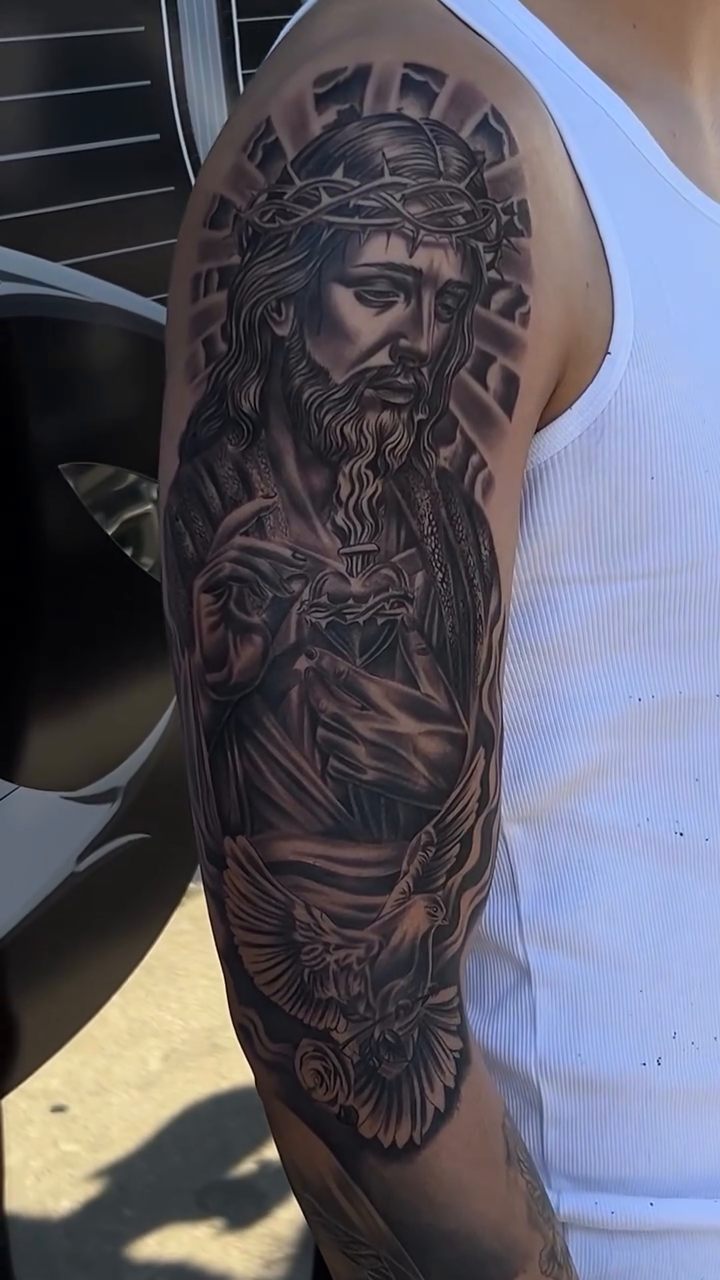 Tattoo by @kevoiinks — realism, black_and_grey