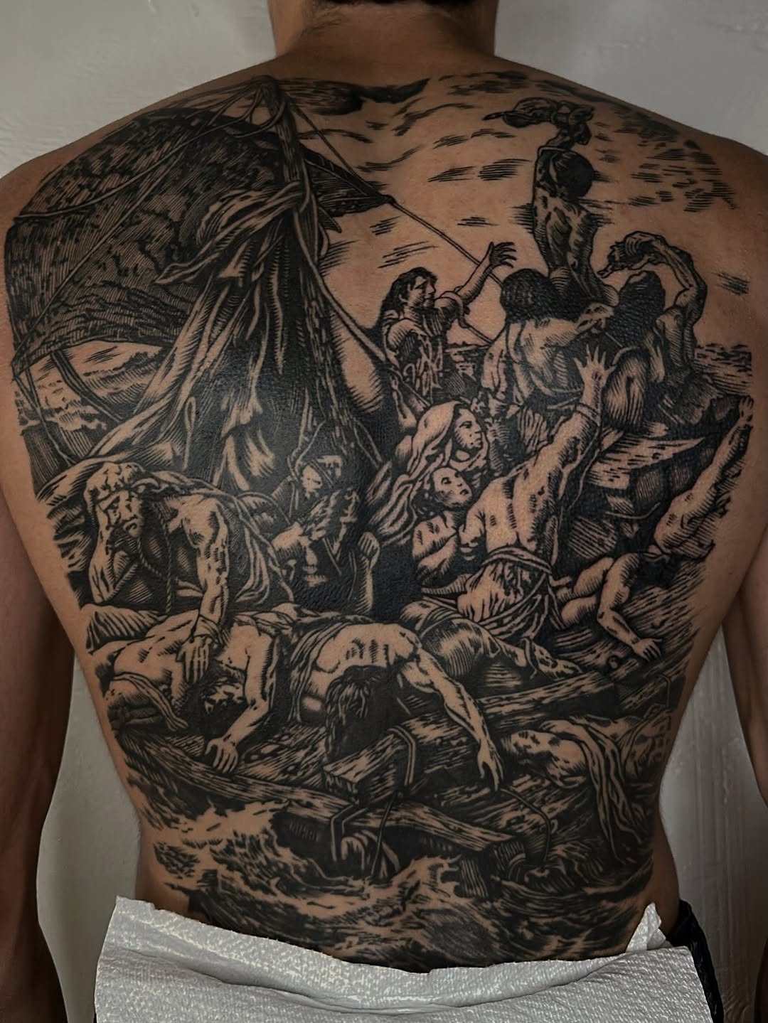 Tattoo by @ash.elrey — blackwork, realism