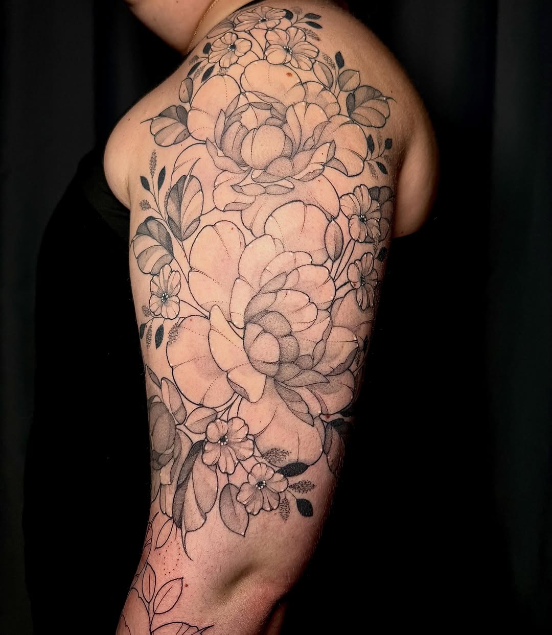 Tattoo by @andyrose_tattoo — illustrative, black_and_grey