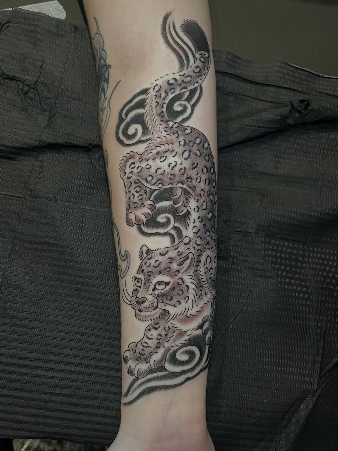 Tattoo by @graham_niles — japanese_irezumi, black_and_grey