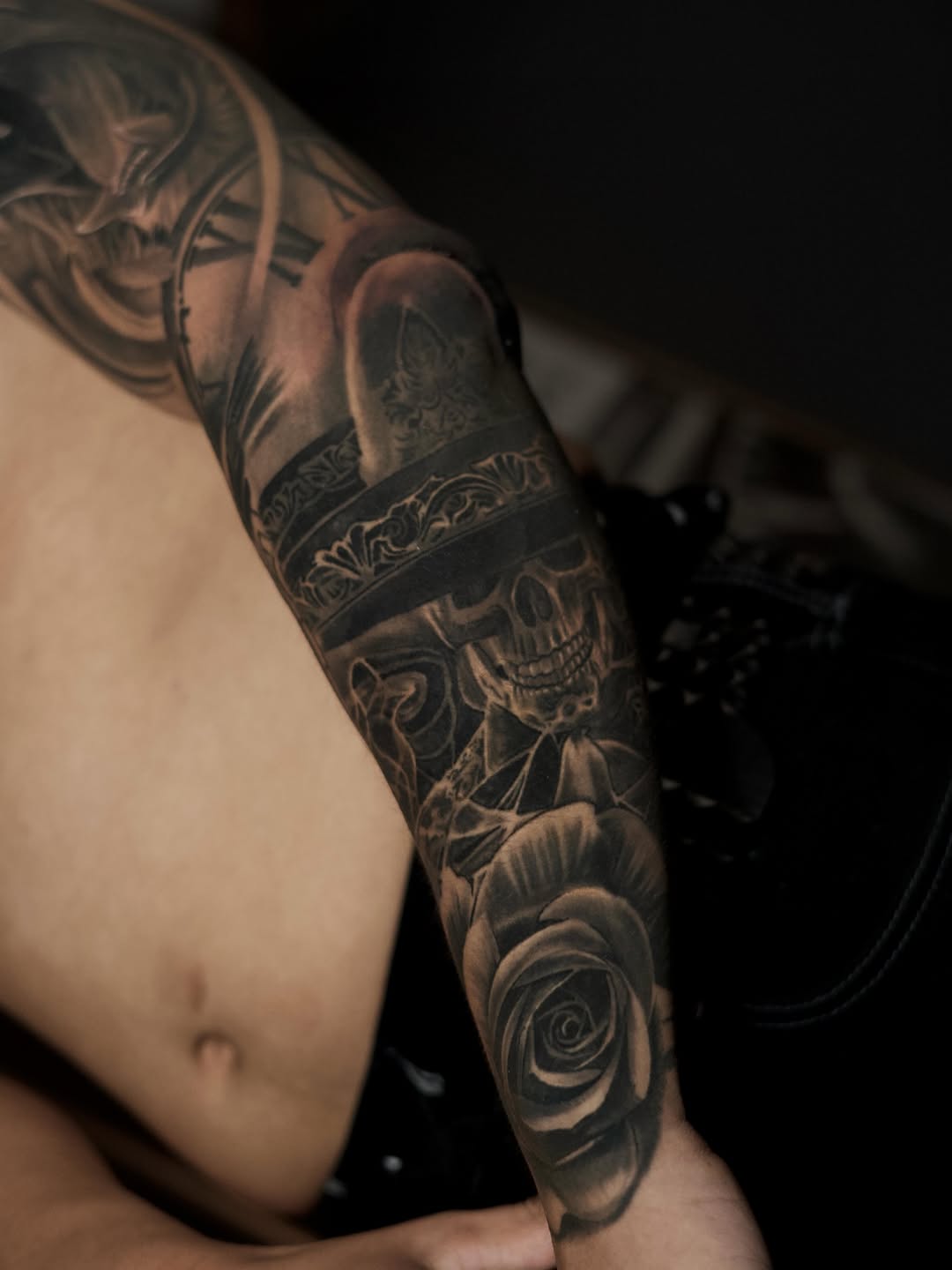 Tattoo by @baponeink — black_and_grey, realism