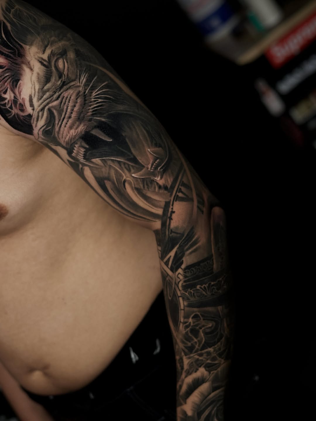 Tattoo by @baponeink — realism, black_and_grey