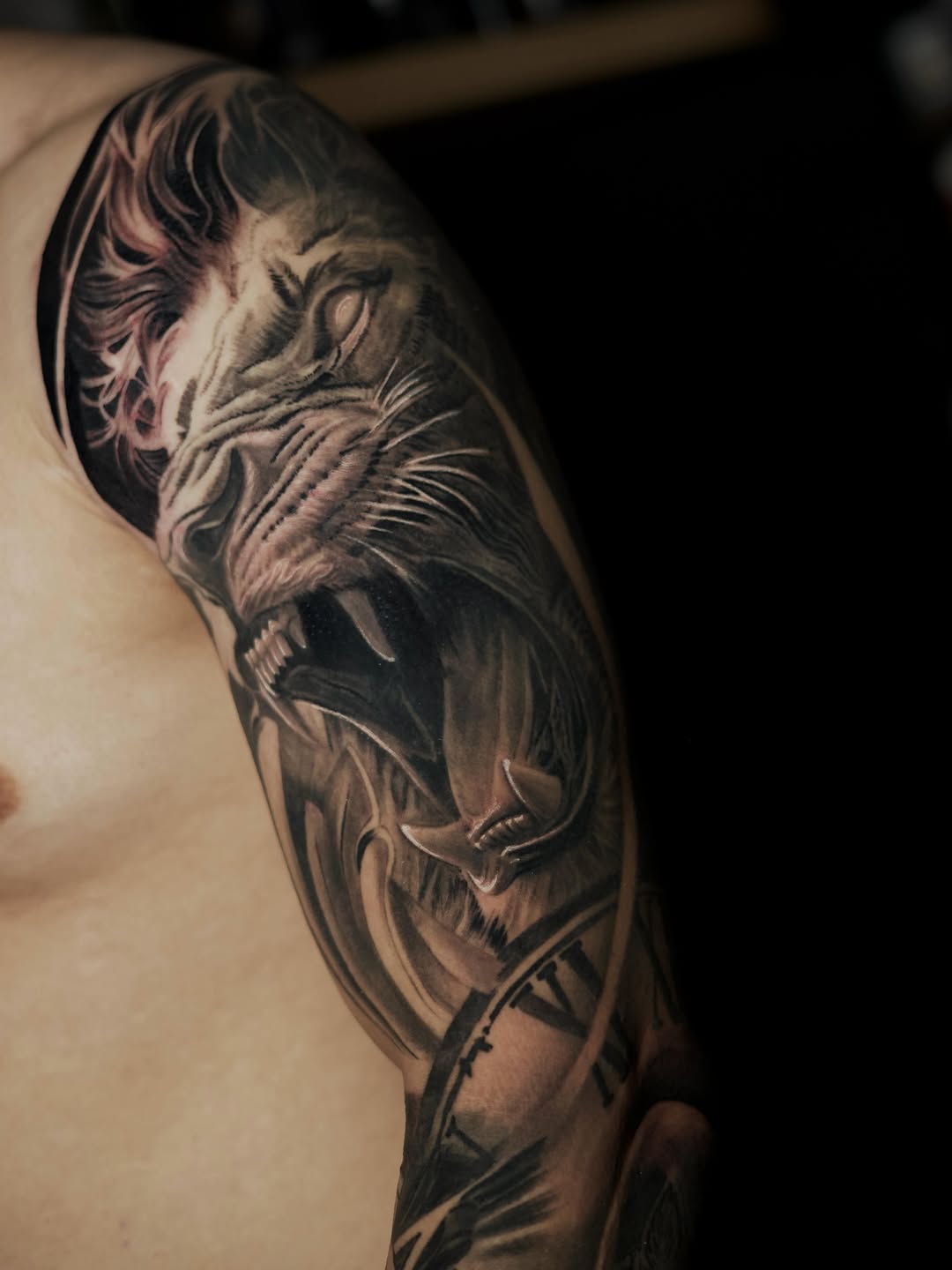 Tattoo by @baponeink — realism, black_and_grey