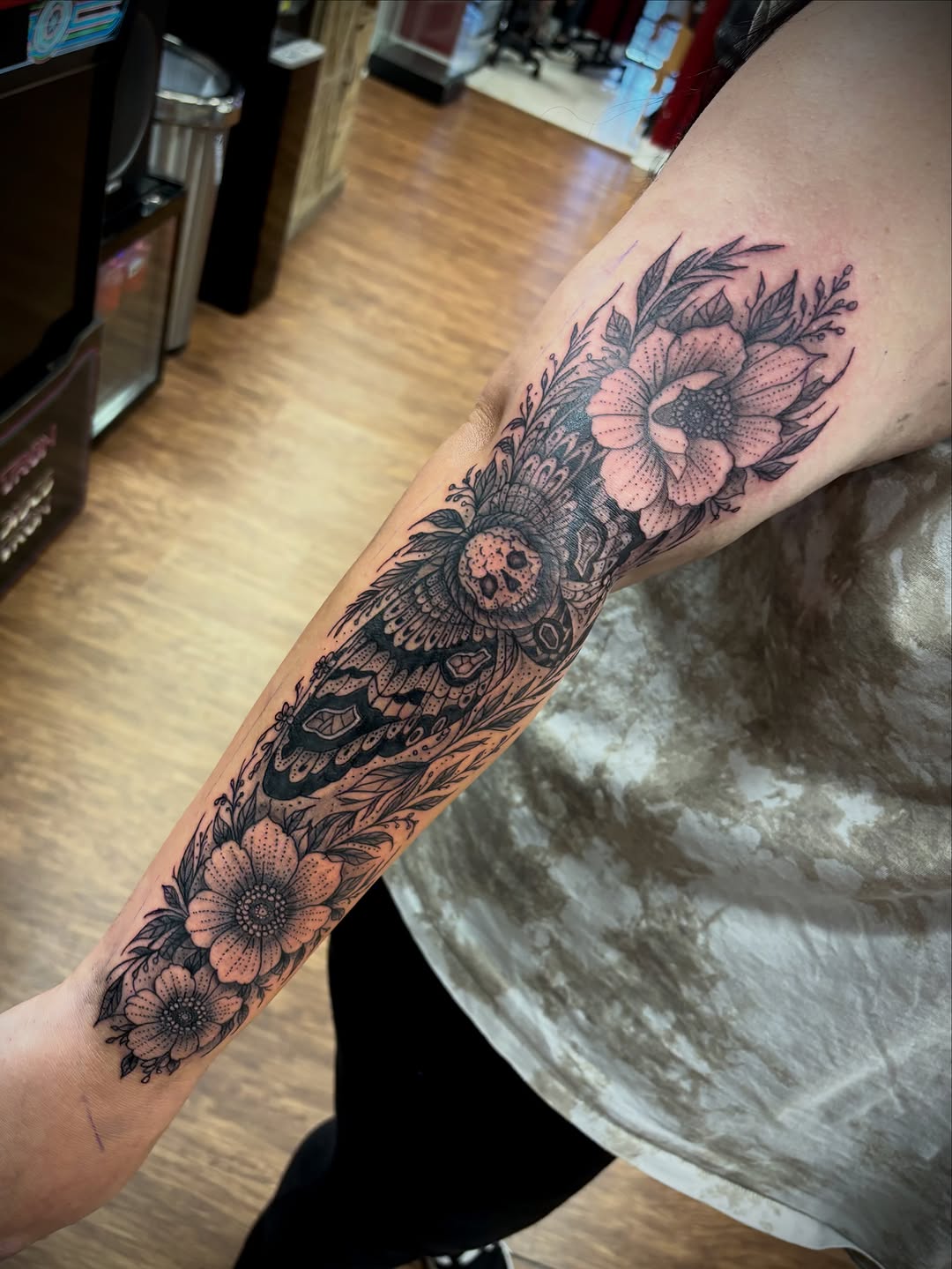 Tattoo by @tattoosbythomgreen — black_and_grey