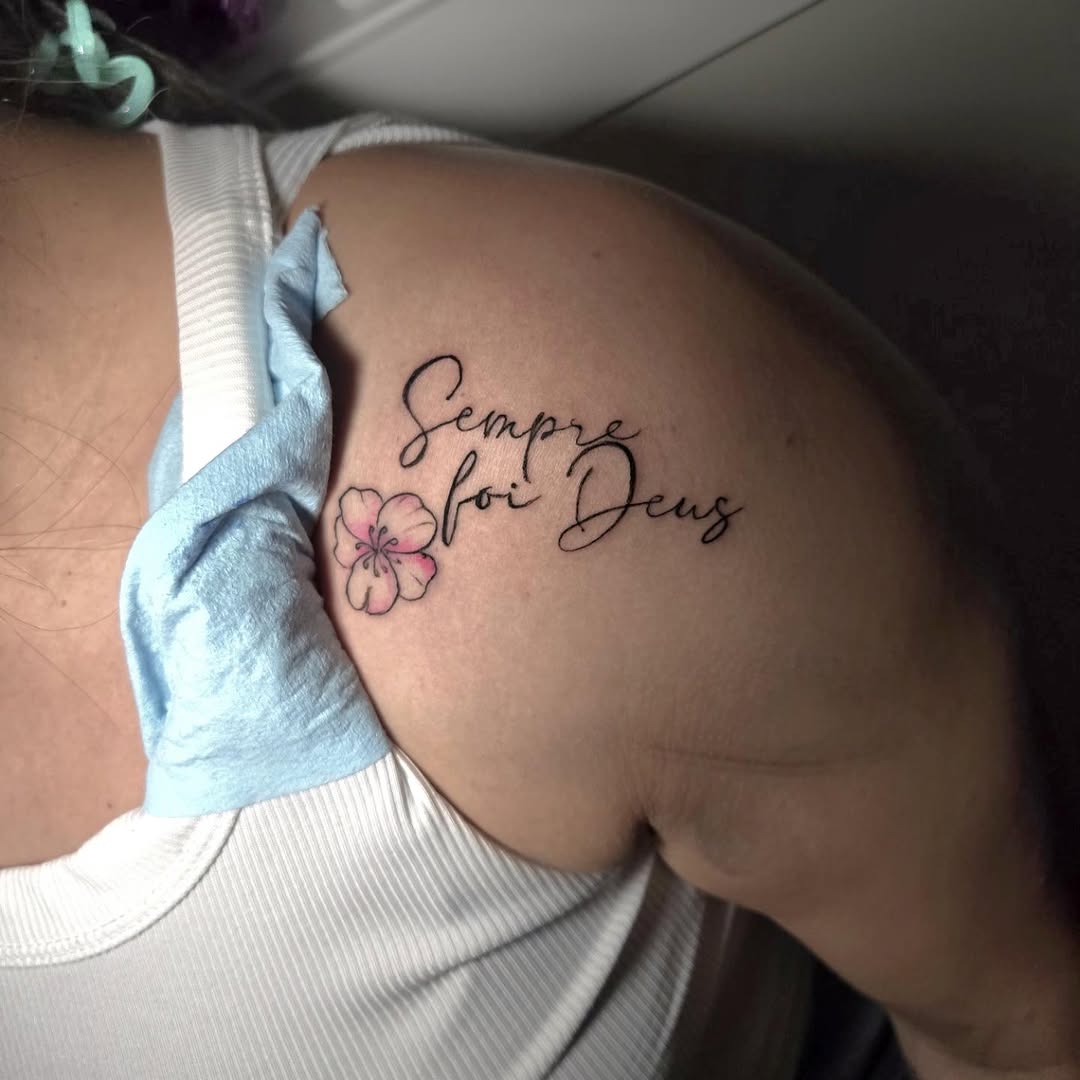 Tattoo by @242_ink — lettering_script, fine_line