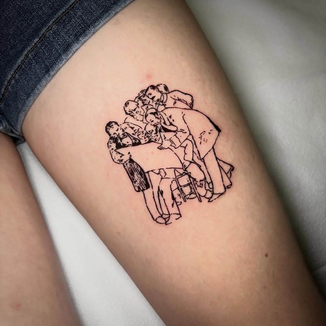 Tattoo by @unknownliquids — black_and_grey, realism