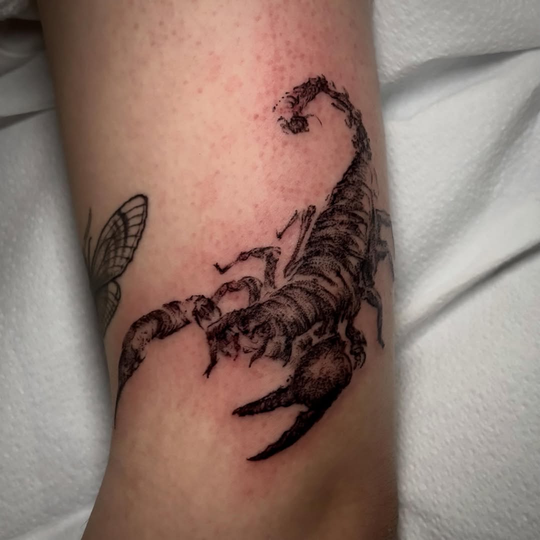 Tattoo by @unknownliquids — black_and_grey, realism