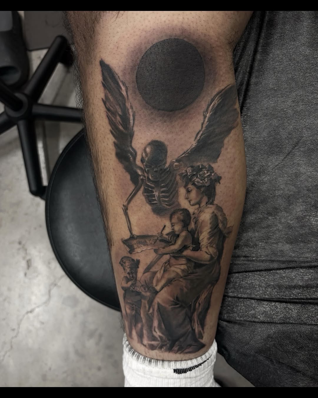 Tattoo by @jazz_rosetattoos — realism, dark_realism