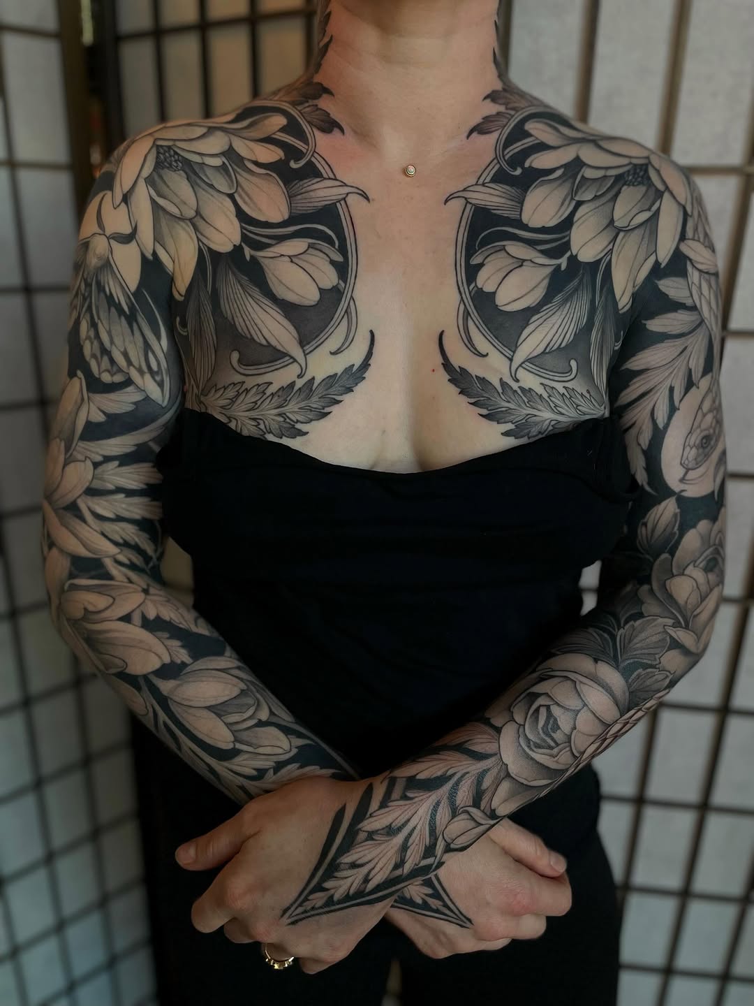 Tattoo by @madelart_ — blackwork, black_and_grey