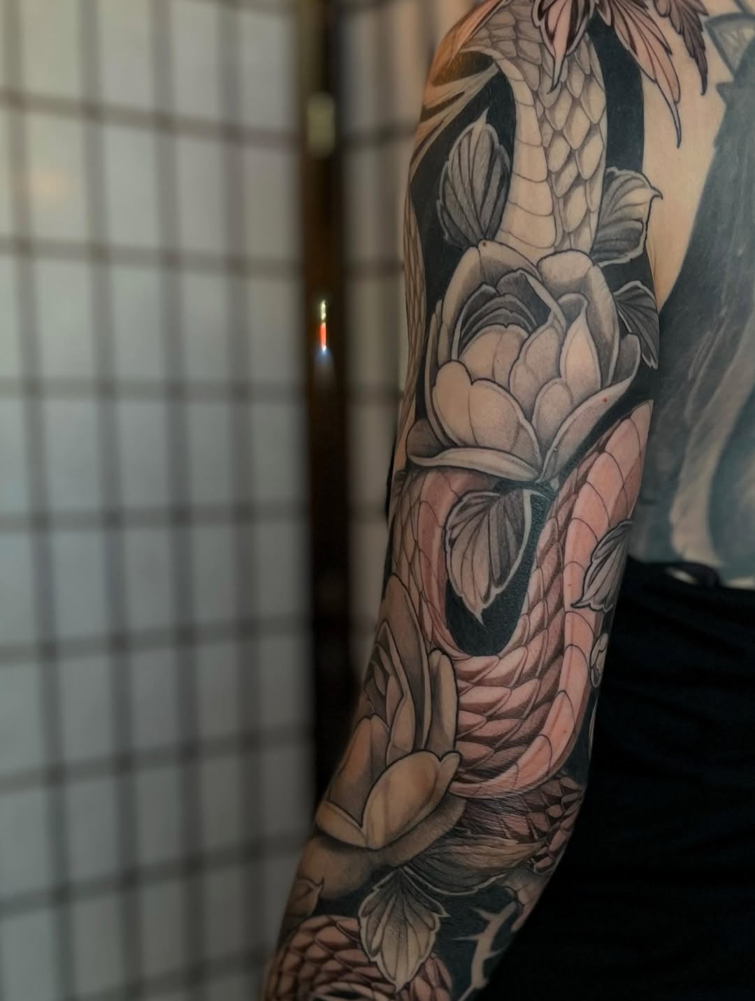 Tattoo by @madelart_ — japanese_irezumi, black_and_grey