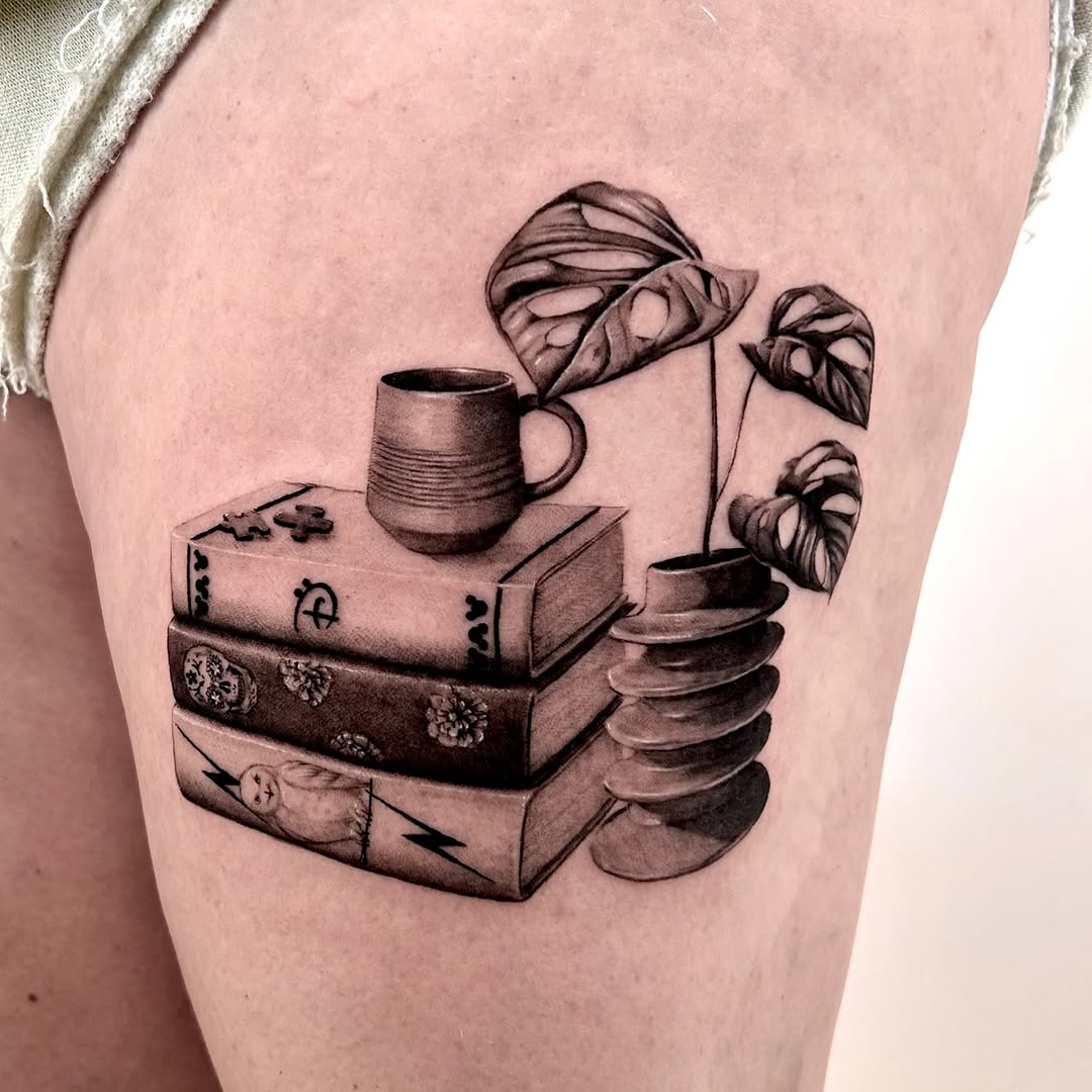 Tattoo by @long.tea_tattooer — black_and_grey
