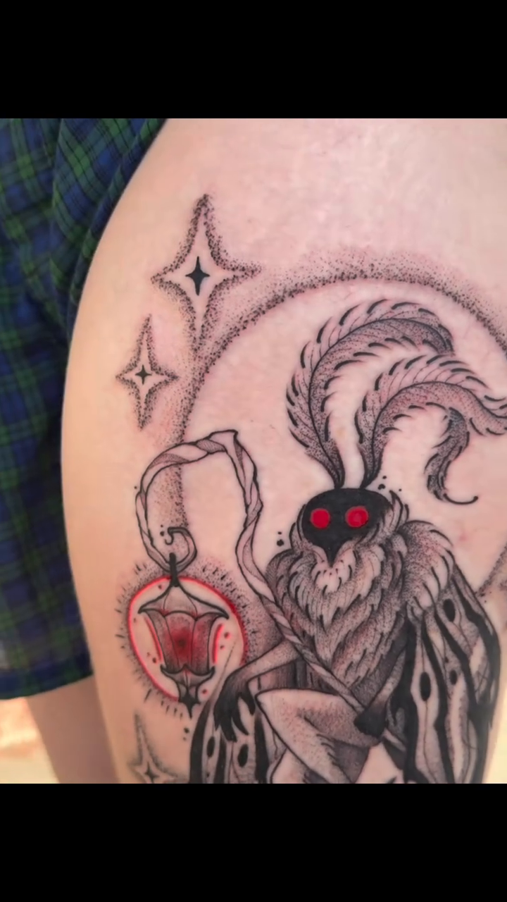 Tattoo by @bodyartbyali β dark_realism, dotwork