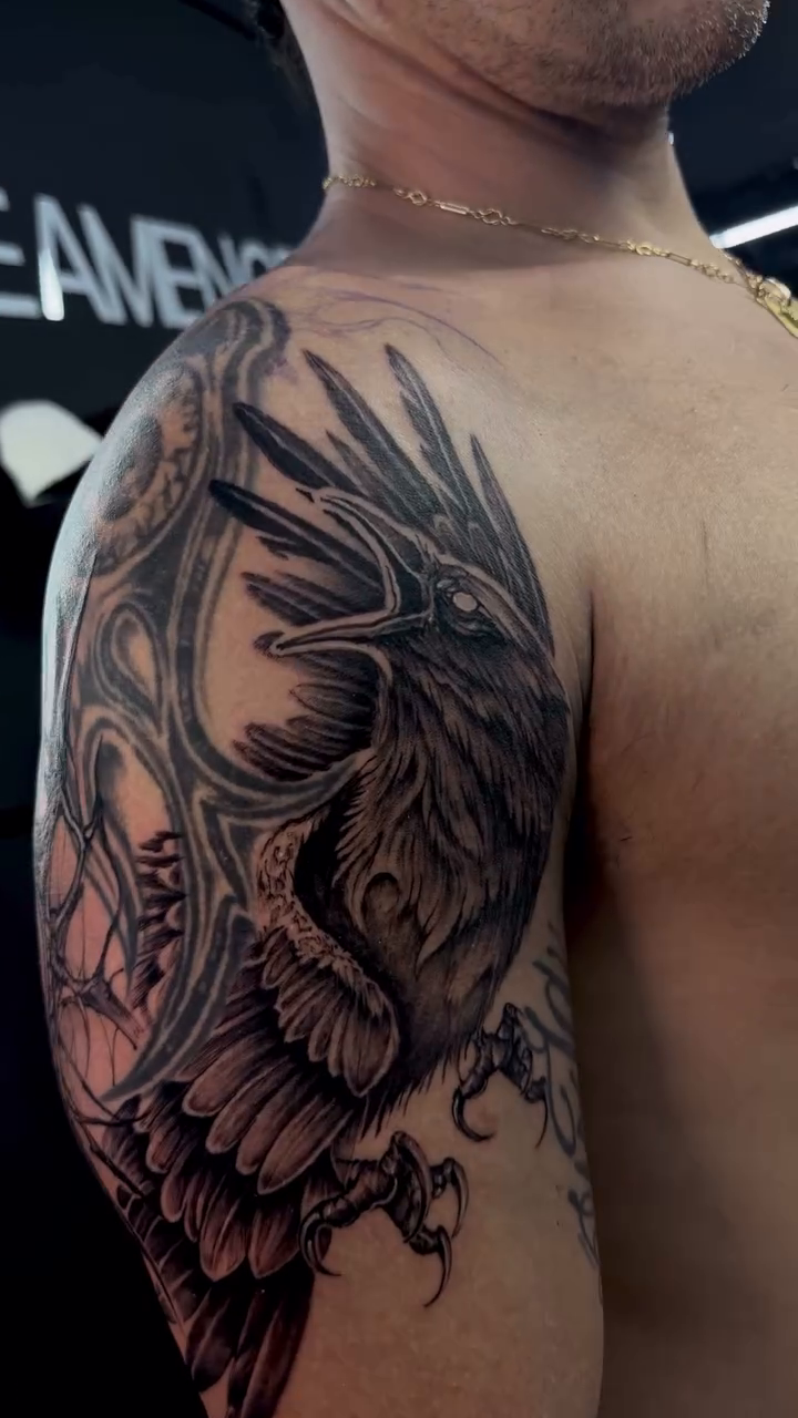 Tattoo by @nicoherreratattoo — black_and_grey, realism