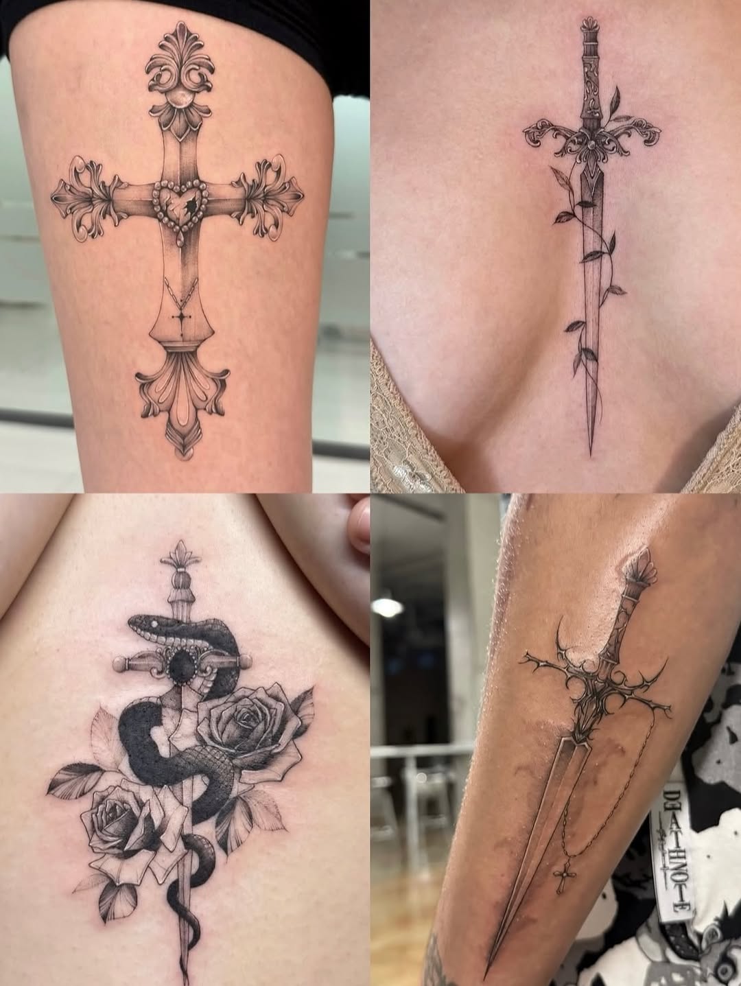 Tattoo by @stellartattooo โ fine_line, black_and_grey