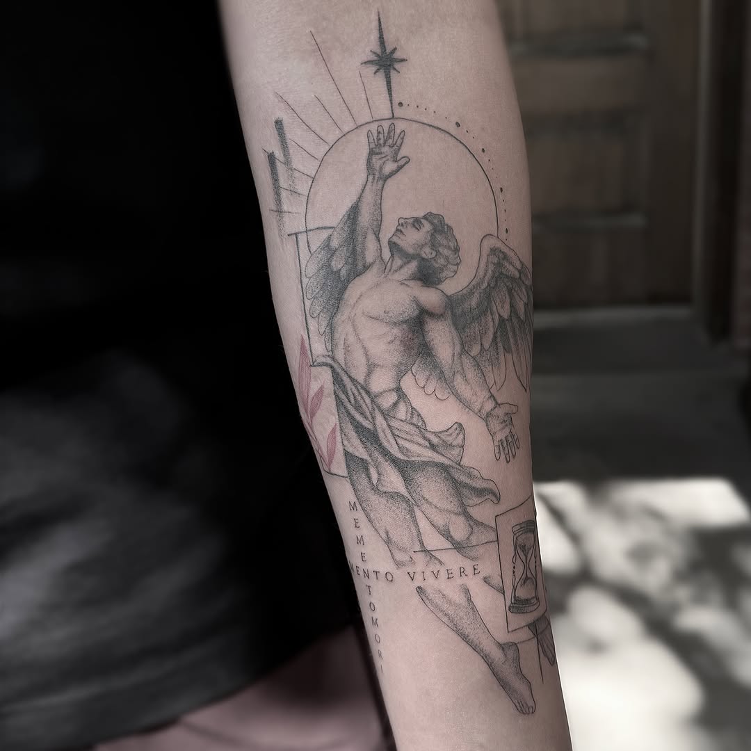 Tattoo by @iamrafaelart — illustrative, black_and_grey