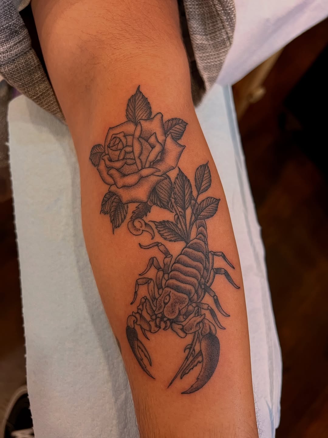 Tattoo by @justin_pino.sttn — black_and_grey, realism